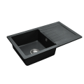 Гранитная кухонная мойка REA DAG BLACK пятнистая