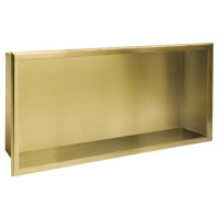 Вбудована полиця REA 30X60 BRUSHED GOLD з обідком