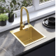 Стальна кухонна мийка REA LEO 40 BRUSHED GOLD