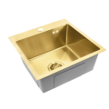 Стальна кухонна мийка REA LEO 40 BRUSHED GOLD