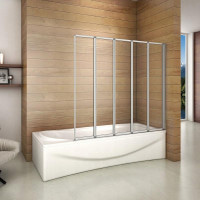 штора для ванны Rea Idea 120x140 стекло прозрачное (REA-W0850)