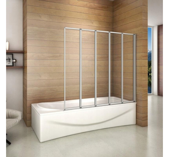 штора для ванни Rea Idea 120x140 скло прозоре (REA-W0850)