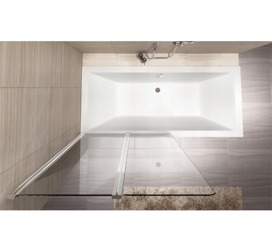 штора для ванны Rea Agat 80x140 стекло прозрачное (REA-W0700)