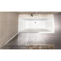 штора для ванны Rea Agat 100x140 стекло прозрачное (REA-W0300)