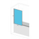 штора для ванни Rea Lagos 80x140 чорна, скло прозоре (REA-K7633)
