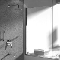 штора для ванни Rea Topaz 70x140 скло прозоре (REA-W0087)