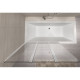 штора для ванны Rea Agat 120x140 стекло прозрачное (REA-W0301)