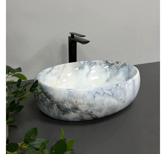 Умивальник (раковина) VBI VENETO GRANIT GLOSSY накладний