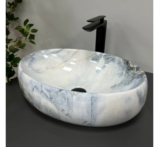 Умивальник (раковина) VBI VENETO GRANIT GLOSSY накладний