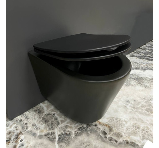 Підвісний унітаз VBI LEVANZO BLACK MATT