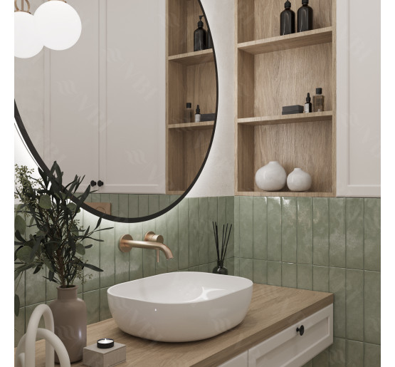 Умивальник (раковина) VBI BERGAMO WHITE накладний