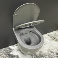 Підвісний унітаз VBI VULCANO LIGHT GREY MATT
