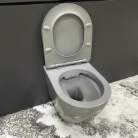 Підвісний унітаз VBI VULCANO LIGHT GREY MATT