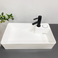 Умивальник (раковина) VBI ALTAMURA M WHITE на пральну машинку