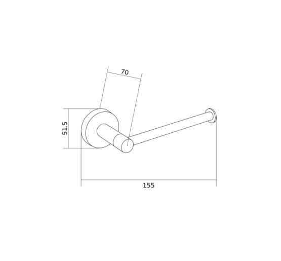 Держатель для туалетной бумаги VBI VENUS BRUSH GOLD
