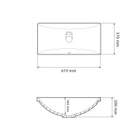 Умивальник (раковина) VBI MONTELLA WHITE врізний