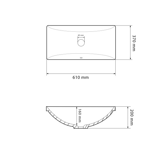 Умивальник (раковина) VBI MONTELLA WHITE врізний