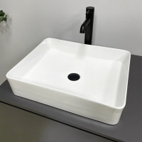 Умивальник (раковина) VBI TRIEST M WHITE накладний