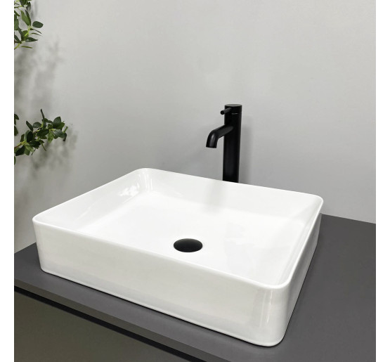 Умивальник (раковина) VBI TRIEST M WHITE накладний