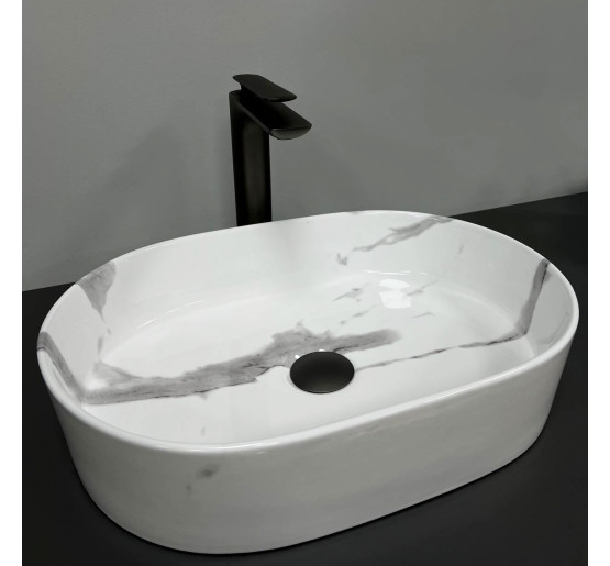 Умивальник (раковина) VBI VERONA 50 MARBLE NATURE GLOSSY накладний