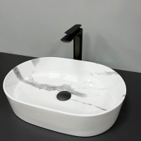 Умывальник (раковина) VBI VERONA 50 MARBLE NATURE GLOSSY накладной