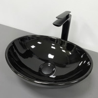 Умивальник (раковина) VBI PARMA BLACK GLOSSY накладний