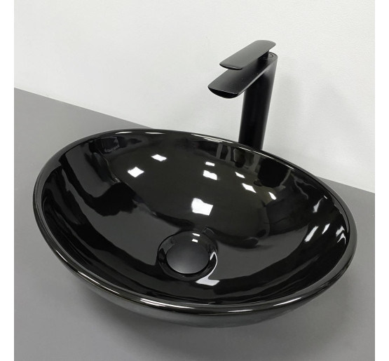 Умывальник (раковина) VBI PARMA BLACK GLOSSY накладной