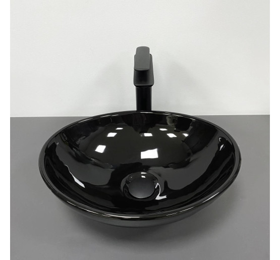 Умывальник (раковина) VBI PARMA BLACK GLOSSY накладной