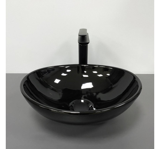 Умывальник (раковина) VBI PARMA BLACK GLOSSY накладной