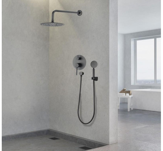Душова система YOKA STUDIO 30 BLACK + BOX прихованого монтажу *