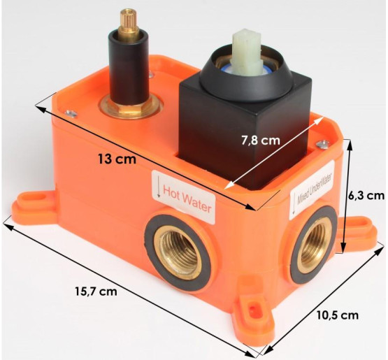 Душова система YOKA STUDIO 30 BLACK + BOX прихованого монтажу *