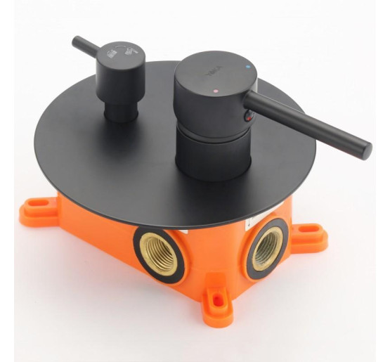 Душова система YOKA STUDIO 30 BLACK + BOX прихованого монтажу *