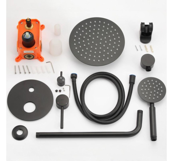 Душова система YOKA STUDIO 30 BLACK + BOX прихованого монтажу *