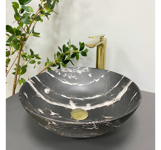 Умивальник (раковина) VBI AMALFI BLACK ONYX MATT накладний