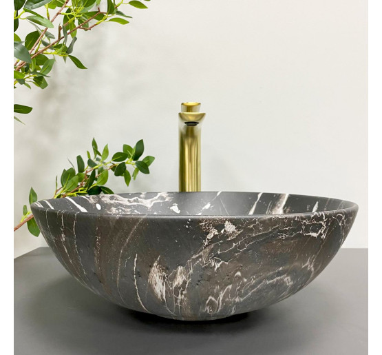 Умивальник (раковина) VBI AMALFI BLACK ONYX MATT накладний