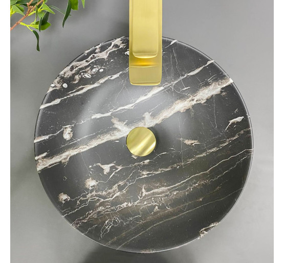 Умивальник (раковина) VBI AMALFI BLACK ONYX MATT накладний