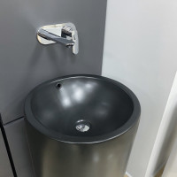 Умивальник (раковина) VBI MATERA BLACK MATT напольний