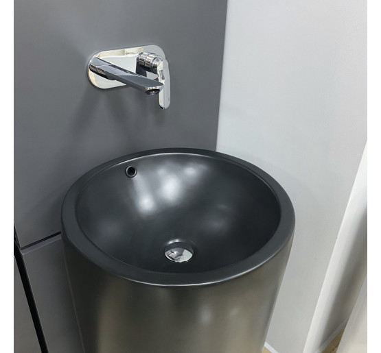 Умивальник (раковина) VBI MATERA BLACK MATT напольний
