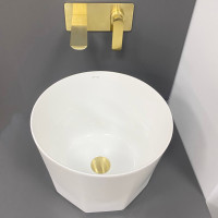 Умывальник (раковина) VBI PRAZZO WHITE накладной