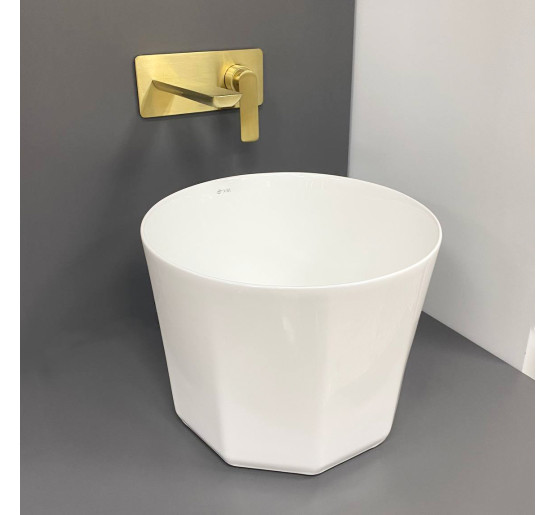 Умывальник (раковина) VBI PRAZZO WHITE накладной