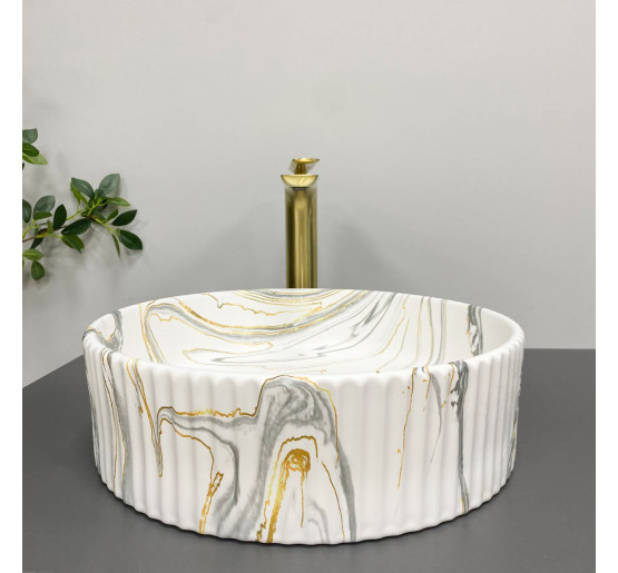 Умивальник (раковина) VBI BRINDISI M STAINS MATT накладний