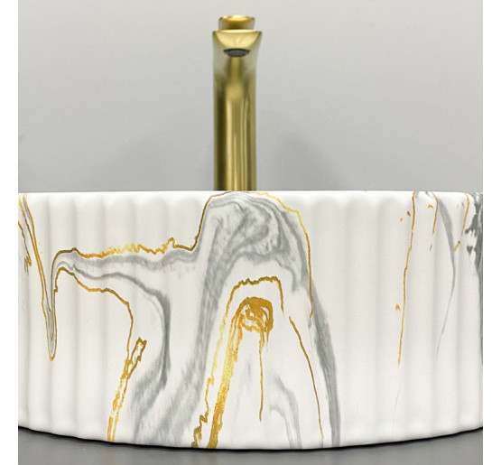 Умивальник (раковина) VBI BRINDISI M STAINS MATT накладний