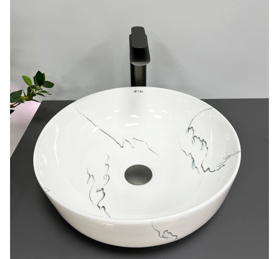 Умивальник (раковина) VBI BARI S MARMO GLOSSY накладний