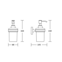 Дозатор для рідкого мила VBI SATURN BLACK