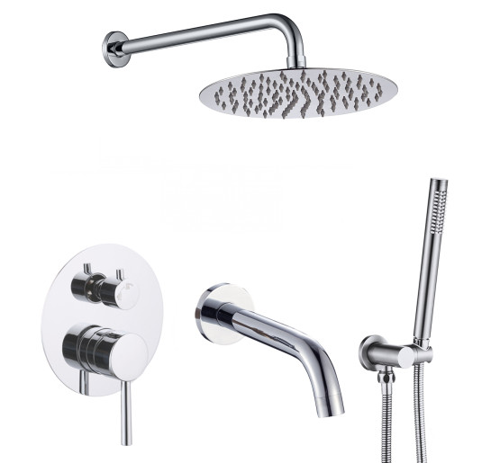 Душова система з виливом VBI MILANO CHROME прихованого монтажу