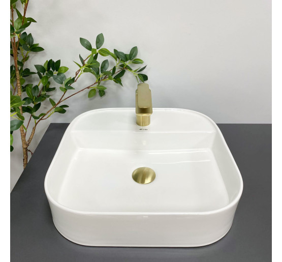 Умивальник (раковина) VBI LESINA 2 WHITE накладний