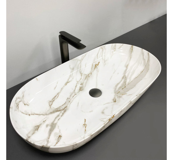 Умивальник (раковина) VBI ANDRIA M AIAX GLOSSY накладний