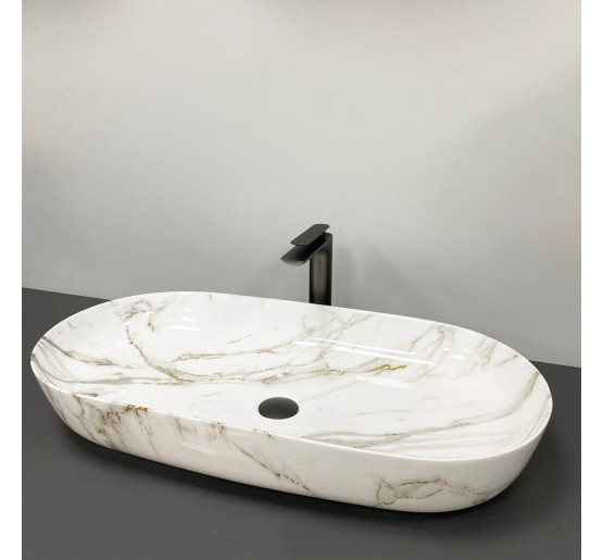 Умивальник (раковина) VBI ANDRIA M AIAX GLOSSY накладний