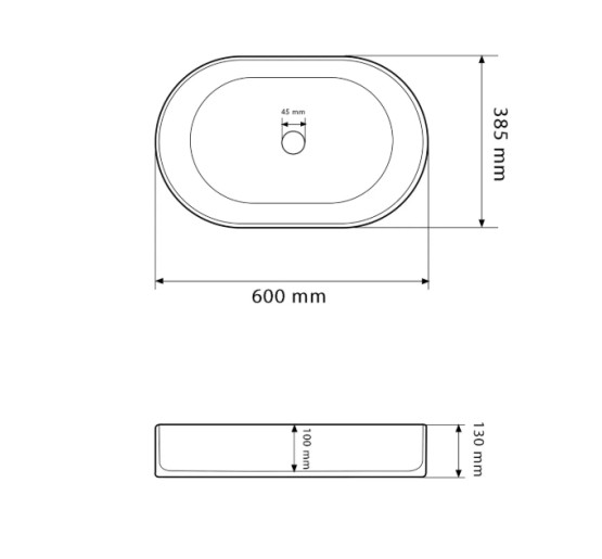 Умывальник (раковина) VBI VERONA 60 EMERALD MATT накладной
