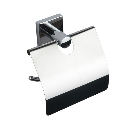 Держатель для туалетной бумаги с крышкой VBI SATURN CHROME